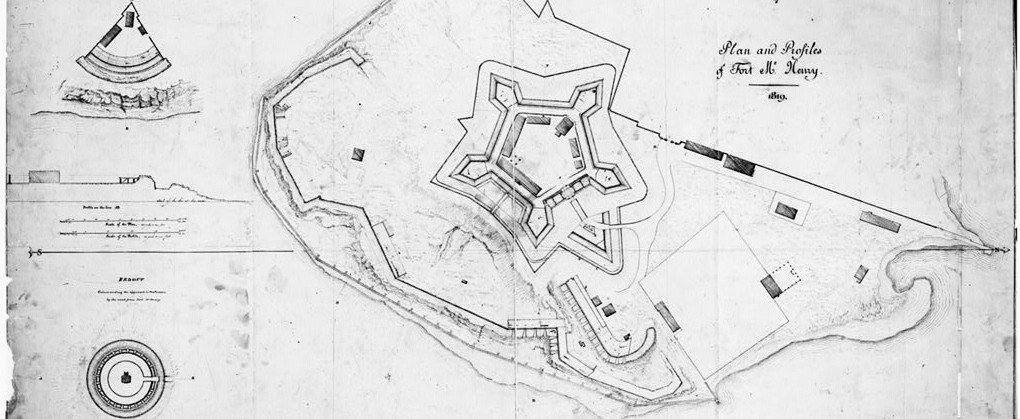 a black and white old plan of a fort